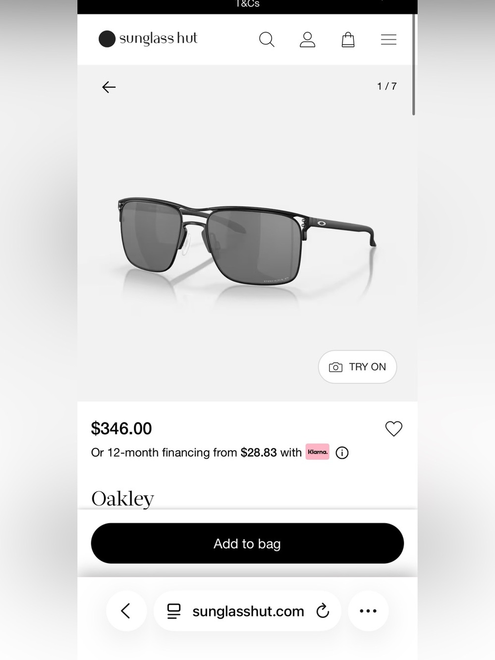 Oakley Holbrook Titanium